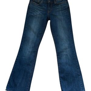 Levi's Western Y2K Grunge Boho Slight Curve Dark Blue Boot Cut Jeans Sz27/4